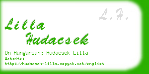 lilla hudacsek business card